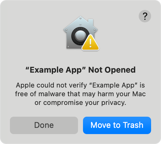 macOS 提示无法验证开发者